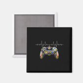 Gamer Heartbeat Design – Gaming Controller ECG Lin Magneet (Voorkant / Achterkant)
