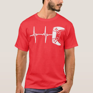 Gamer Heartbeat For Video Game Players T-shirt