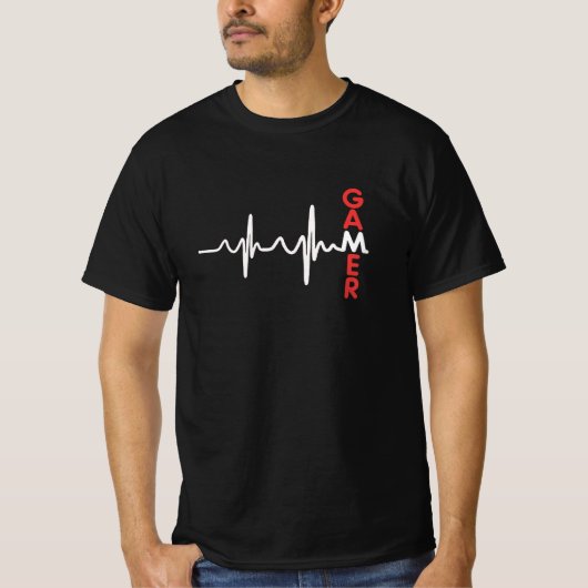 Gamer Heartbeat T-shirt (Voorkant)