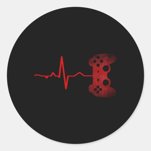 Gamer Hebeat Videogames Gaming NS Ronde Sticker (Voorkant)