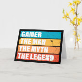 Gamer. Het Man. De mythe. De legende. Kaart (Gele Bloem)