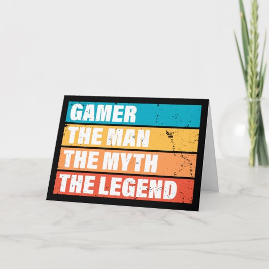 Gamer. Het Man. De mythe. De legende. Kaart (Voorkant)