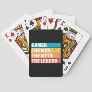 Gamer. Het Man. De mythe. De Legende. Pokerkaarten