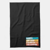 Gamer. Het Man. De mythe. De Legende. Theedoek (Verticaal)