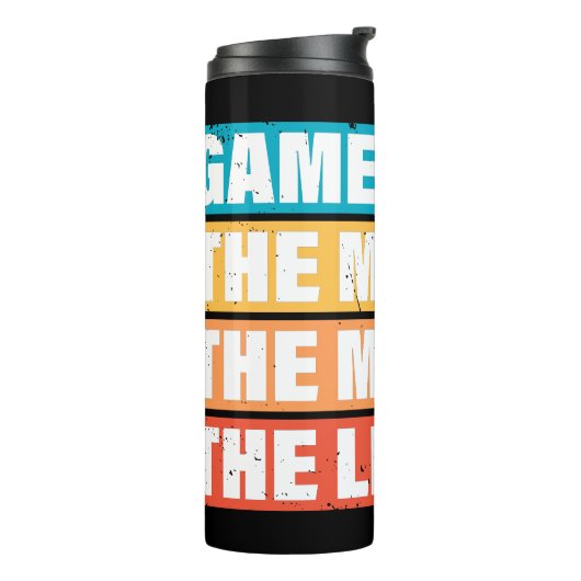 Gamer. Het Man. De mythe. De Legende. Thermosbeker (Gedraaid links)