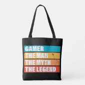 Gamer. Het Man. De mythe. De Legende. Tote Bag (Achterkant)