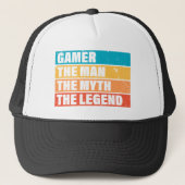 Gamer. Het Man. De mythe. De Legende. Trucker Pet (Voorkant)