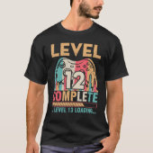 Gamer Husband Wife Marry Level 12 Volledig Niveau  T-shirt (Voorkant)