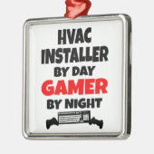 Gamer HVAC Installer Metalen Ornament (Links)