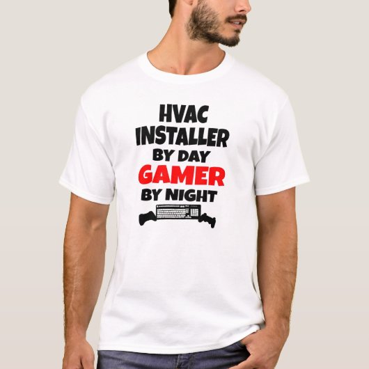 Gamer HVAC Installer T-shirt (Voorkant)