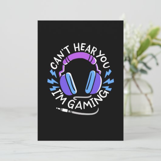 Gamer I Am Gaming Kaart (Staand voorkant)
