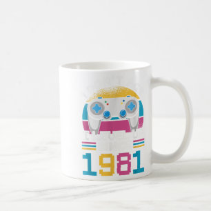 Gamer I Don't Age I Level Up Sinds 1981 Gaming 42t Koffiemok