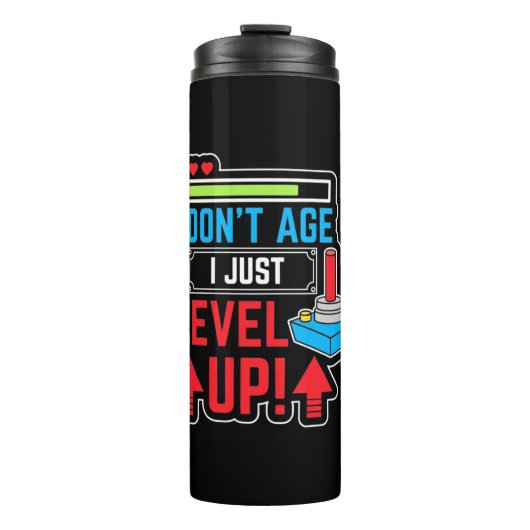 Gamer I Just Level Up Thermosbeker (Voorkant)