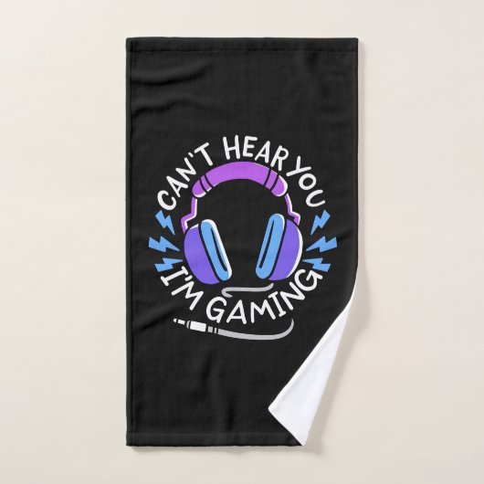 Gamer ik ben aan het gamen handdoek (Handdoek)