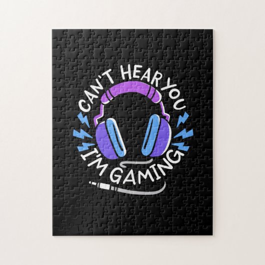 Gamer ik ben aan het gamen legpuzzel (Verticaal)