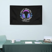 Gamer ik ben aan het gamen spandoek (Beurs)