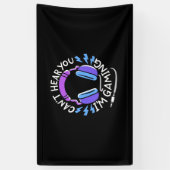 Gamer ik ben aan het gamen spandoek (Verticaal)