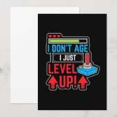 Gamer Ik Ben Net Een Level Omhoog Gegaan Kaart (Voorkant / Achterkant)