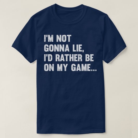 Gamer ik ga niet achter me zitten, maar achter me  t-shirt (Design voorkant)