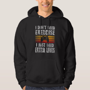 Gamer Ik Heb Geen Oefening Extra Levens Jongens Ti Hoodie