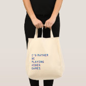 Gamer “Ik Speel Liever Videogames” Tote Bag (Voorkant (product))