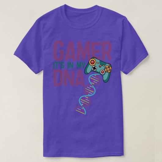 Gamer in mijn DNA T-shirt (Design voorkant)
