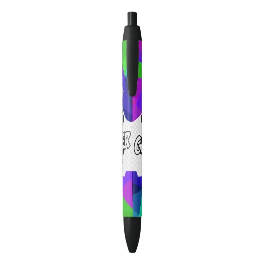 "GAMER"-INKTPEN ZWARTE INKT PEN (Achterkant (Verticaal))