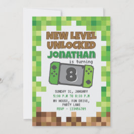 GAMER INVITATION KAART