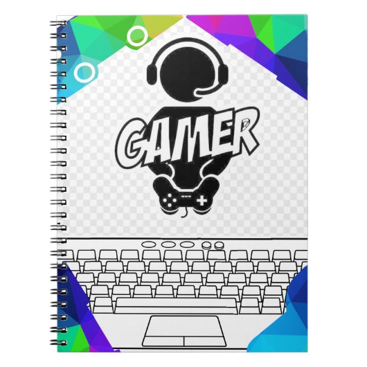 "GAMER" IPAD-HOESJE NOTITIEBOEK (Voorkant)