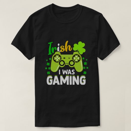 Gamer Irish Games Funny Saint Patrick Day Gamer T-shirt (Design voorkant)