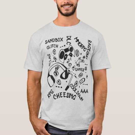 Gamer Jargon T-shirt (Voorkant)