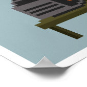 Gamer Jesus Pixel Art Poster (Hoek)