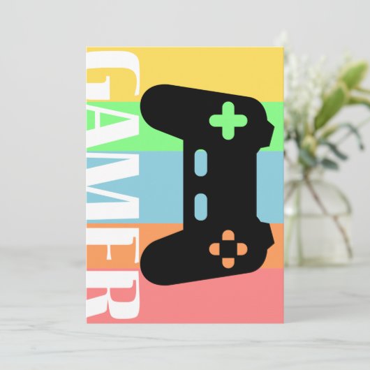 Gamer Kaart (Staand voorkant)