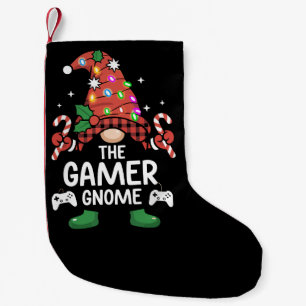 Gamer Kabouter Buffalo Plaid Bijpassende Familie K Kleine Kerstsok