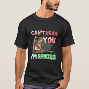 Gamer kan je niet horen schreeuwen bij videospel t-shirt
