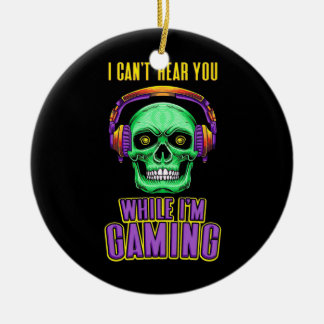 Gamer kan je niet horen terwijl ik gok keramisch ornament