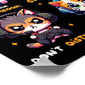 Gamer Kat Grappige Gamen Video Games Pew Jongens M Poster (Hoek)