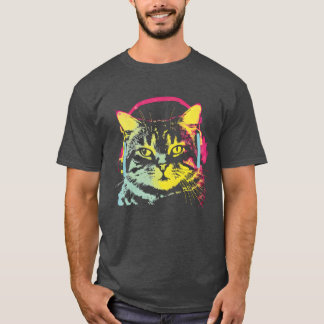 Gamer Kat Muziek Liefhebber grappig T-shirt