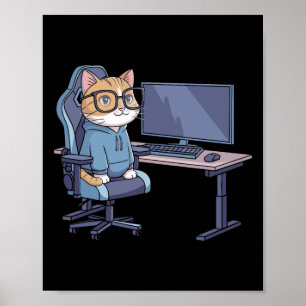 Gamer Kat Squad Grappige Meme 1 Poster