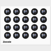 Gamer Kat Squad Grappige Meme 1 Ronde Sticker (Vel)