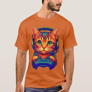 Gamer Kat Video Games Jongens Mensen Meisjes Grapp T-shirt