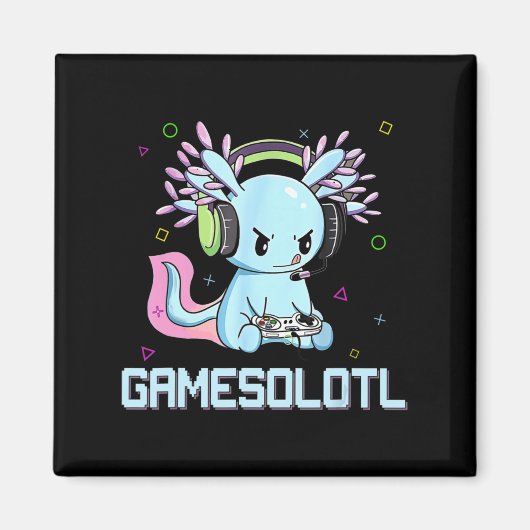 Gamer Kawaii Anime B Magneet (Voorkant)