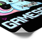 Gamer Kawaii Anime B Poster (Hoek)