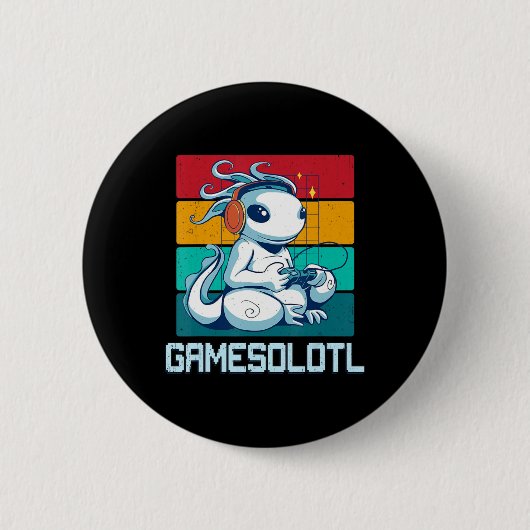 Gamer Kawaii Anime B Ronde Button 5,7 Cm (Voorkant)