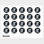 Gamer Kawaii Anime B Ronde Sticker (Vel)