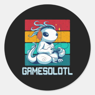 Gamer Kawaii Anime B Ronde Sticker