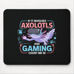 Gamer Kawaii Axolotl Anime Thema Pret Voor Iederee Muismat