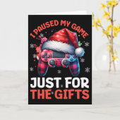 Gamer Kerst Gaming Xmas Videogames Jongens Chris Kaart (Gele Bloem)