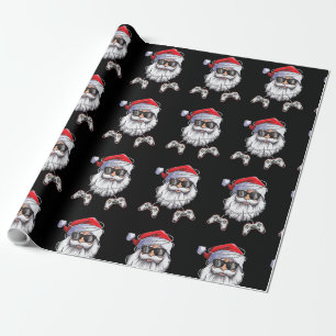 Gamer Kerstkerstkerstkerstkerstkerstfeestjes Video Cadeaupapier