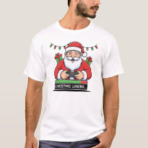 Gamer Kerstman die een Kerst Hoodie & T-shirt Laad